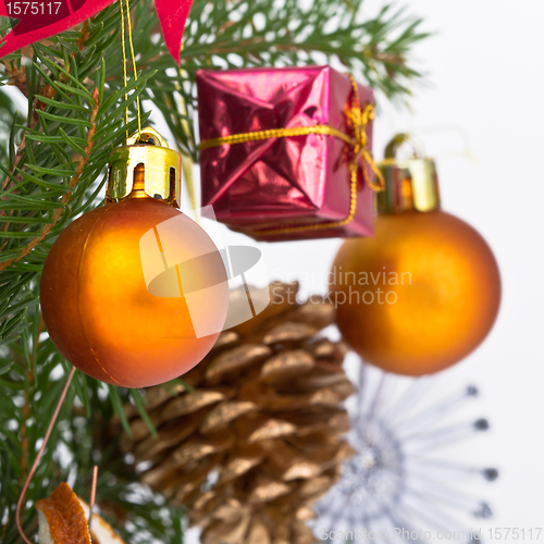 Image of Christmas tree decorated