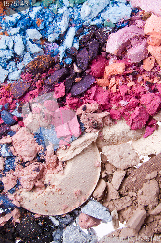 Image of crushed eyeshadows