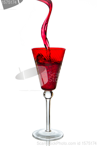 Image of pouring red wine 