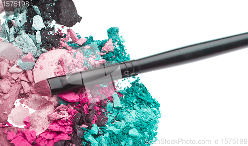 Image of set of multicolor crushed eyeshadows