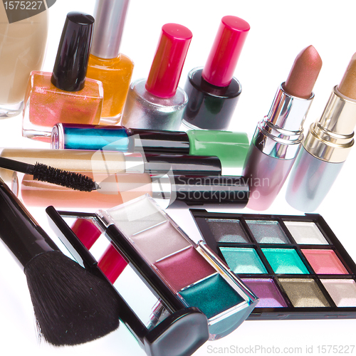 Image of set of cosmetic products