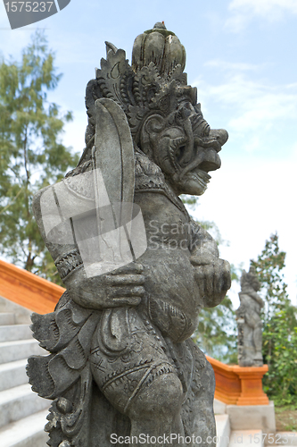 Image of statue of hindu deamon