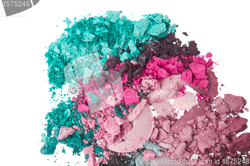 Image of set of multicolor crushed eyeshadows