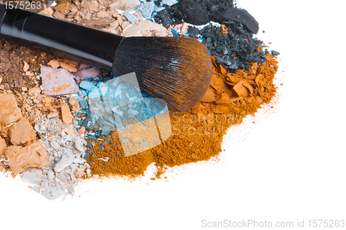 Image of set of multicolor crushed eyeshadows