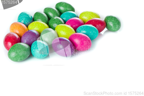 Image of easter eggs isolated