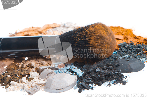 Image of set of multicolor crushed eyeshadows