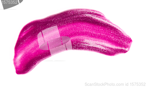 Image of smudged lipstick