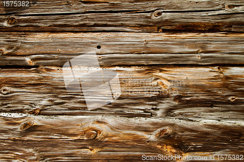 Image of weathered old brown wooden texture