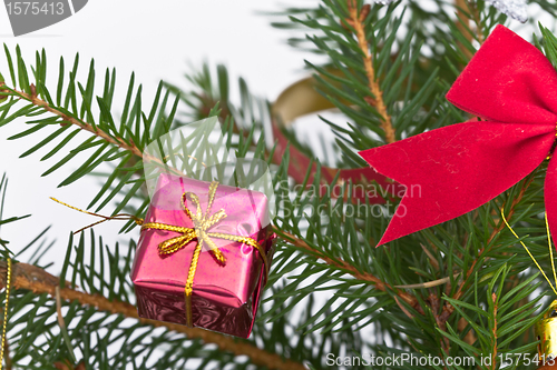 Image of Christmas tree decorated