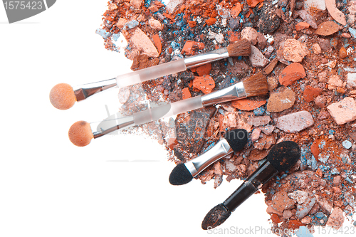 Image of crushed eyeshadows