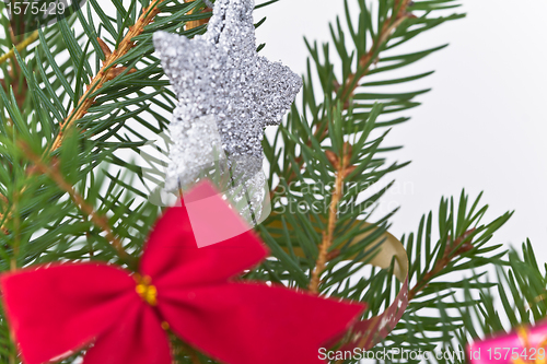 Image of Christmas tree decorated