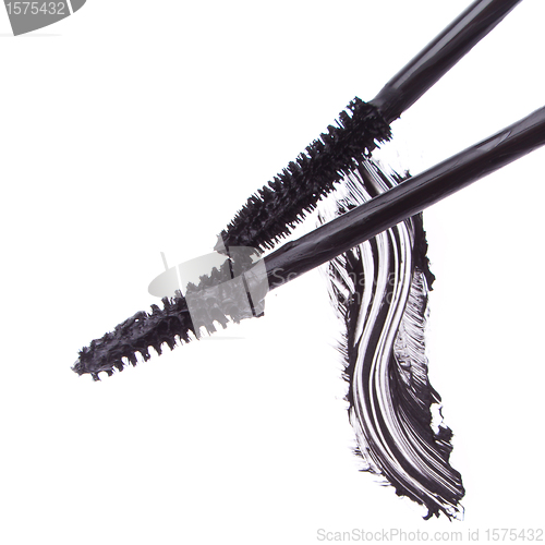 Image of black mascara stroke