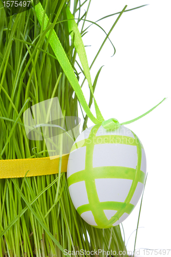 Image of easter eggs in grass
