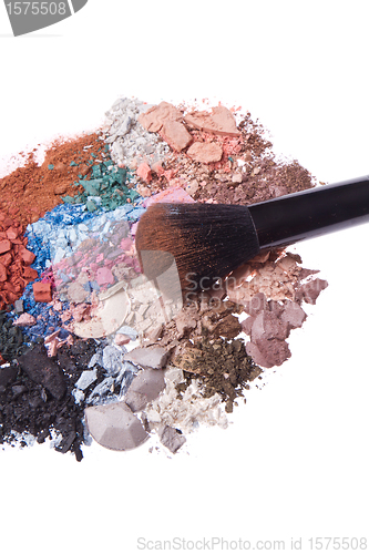 Image of set of multicolor crushed eyeshadows