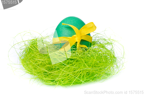 Image of easter egg in nest