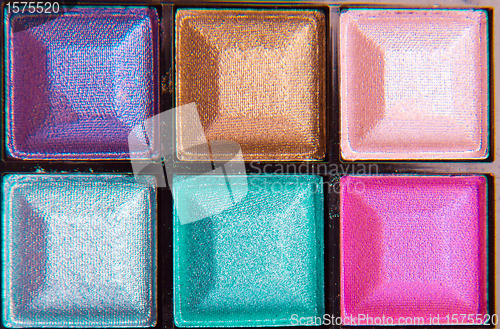 Image of colorful eyeshadows