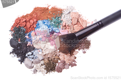 Image of set of multicolor crushed eyeshadows