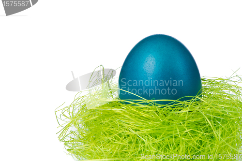 Image of easter egg in nest