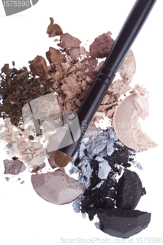 Image of multicolored crushed eyeshadows