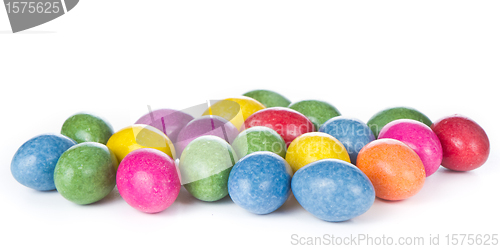 Image of easter eggs isolated