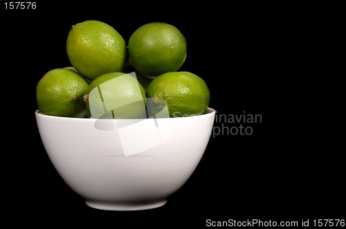 Image of Limes in white bowl
