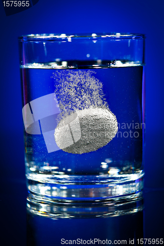 Image of Tablet in a water glass