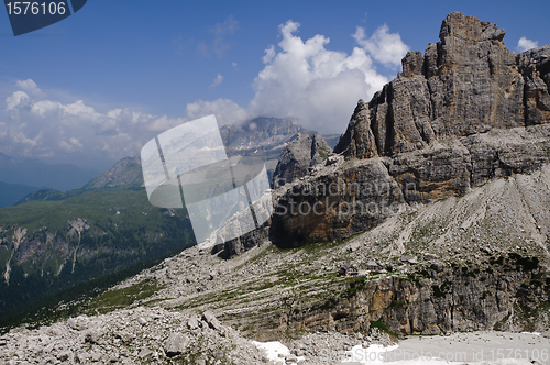 Image of Rocky landscape in the Italian Dolomites