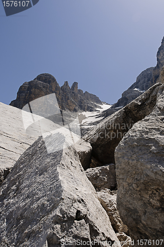 Image of Rocky landscape in the Italian Dolomites