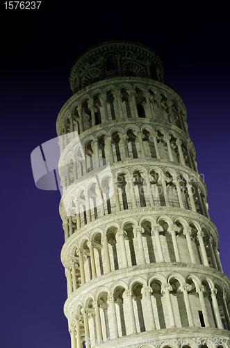 Image of Torre di Pisa by Night, Architectural Detail