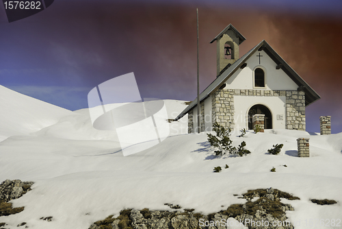 Image of Small Church on Dolomites