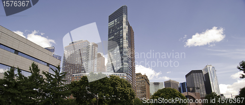 Image of Panoramic View of New York City Buildings