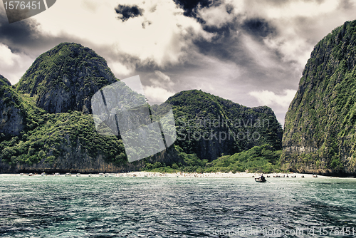 Image of Colors of Sky and Vegetation in a Thai Island