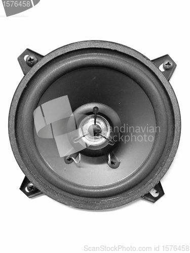 Image of Speaker Interior with White Background