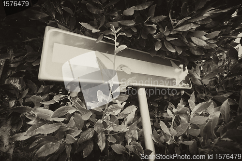 Image of Road Sign in Tuscany, Italy
