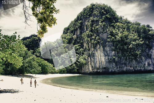 Image of Colors of Sky and Vegetation in a Thai Island