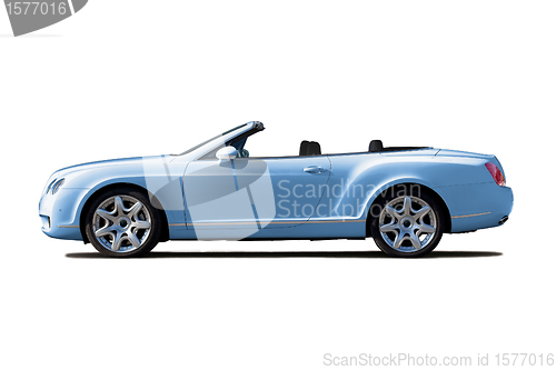 Image of Light blue cabriolet