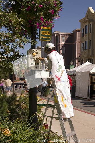 Image of Painter Mannequin in downtown Park City