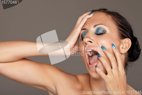 Image of Woman shouting