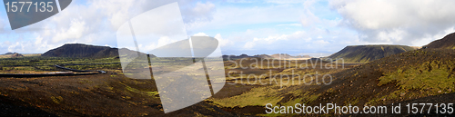 Image of Panoramic view of a valley