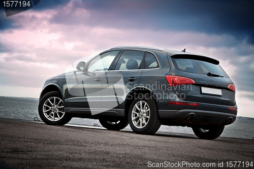 Image of Luxury SUV rear view