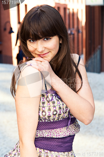 Image of Cute brunette girl