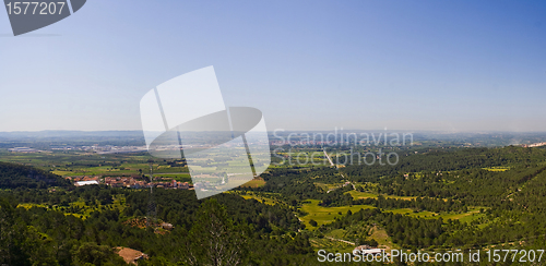 Image of panoramic view to a valley in spain