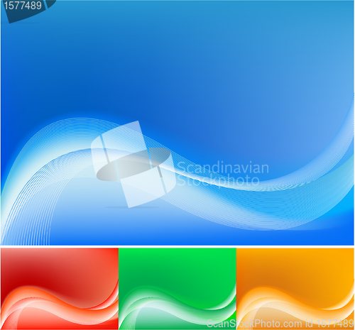 Image of Blue abstract composition background