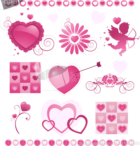 Image of Valentine's day element design