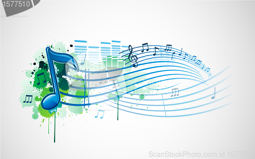Image of Colorful music background