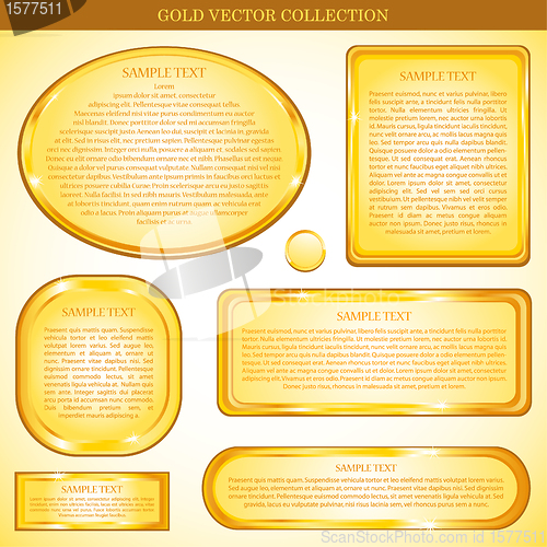 Image of Vector gold frame