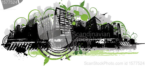 Image of Abstract city design