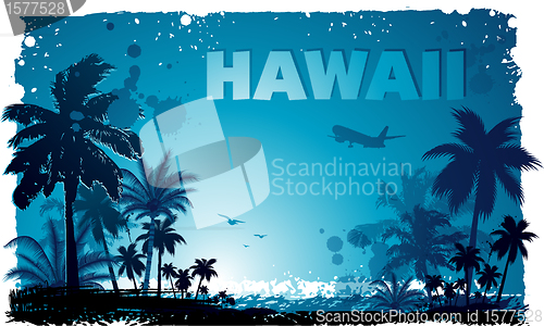 Image of Tropical hawaiian background