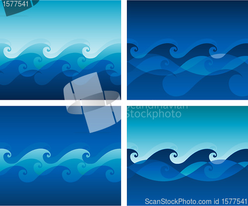 Image of Seamless wave pattern