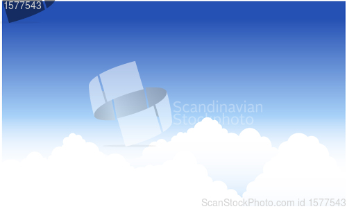 Image of Vector cloudscape background